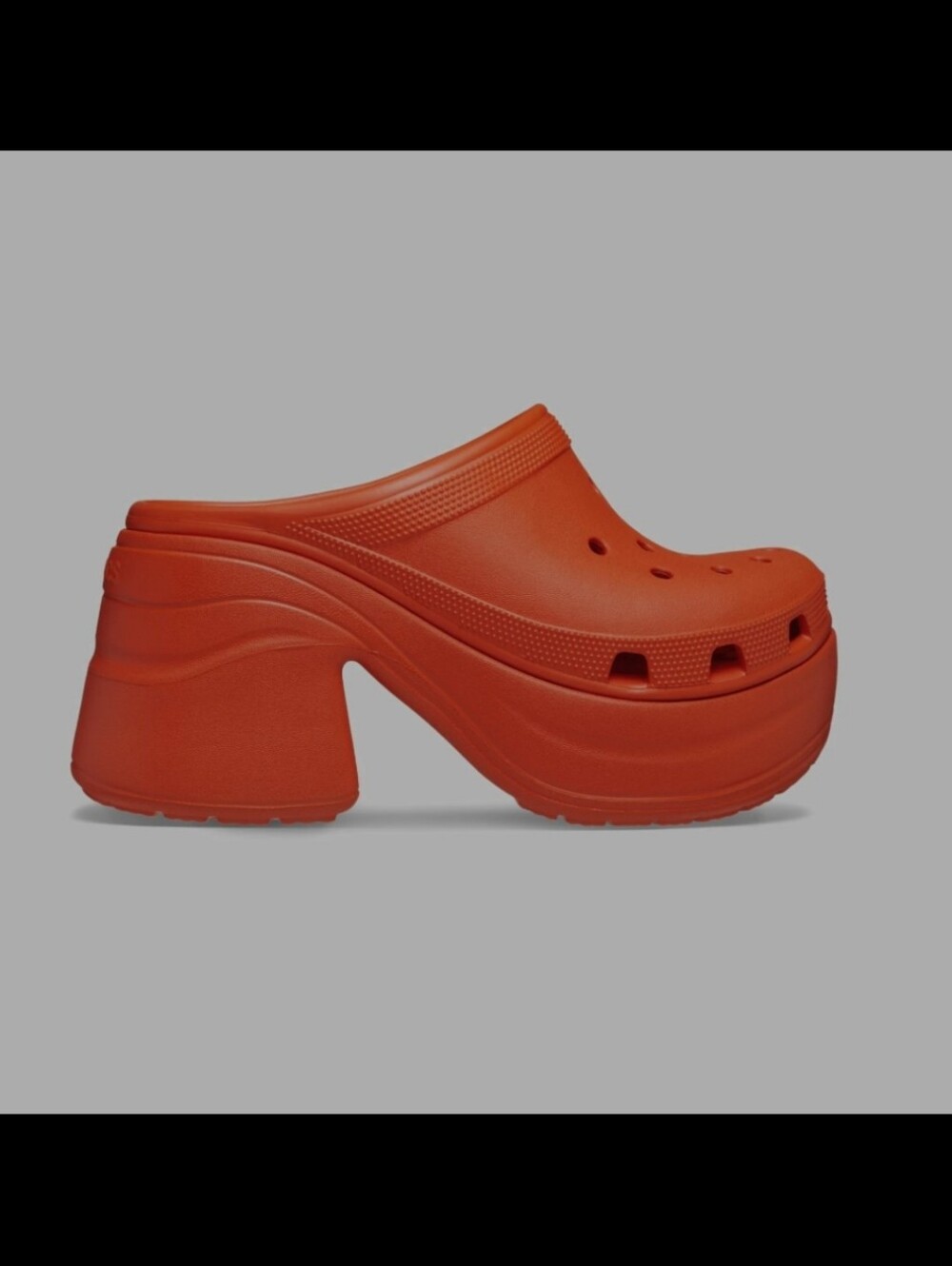 New Crocs Siren Platform Clogs in Lava Orange,Women's 8 - Picture 2 of 15